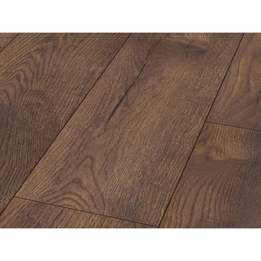 Exquisit Plus Wide Plank Pettersson Oak Dark Laminate Flooring AC4 8mm