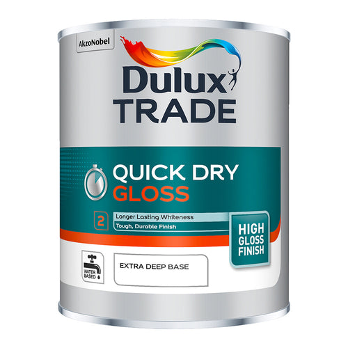 Dulux Trade Quick Dry Gloss Extra Deep Base 1L