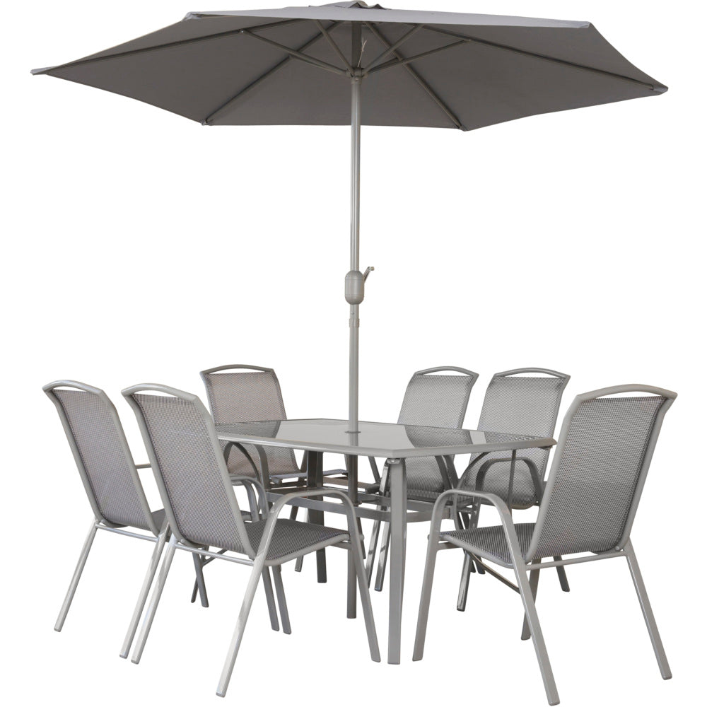 Napoli 6 Seater Rectangular Dining Set - 1.5m