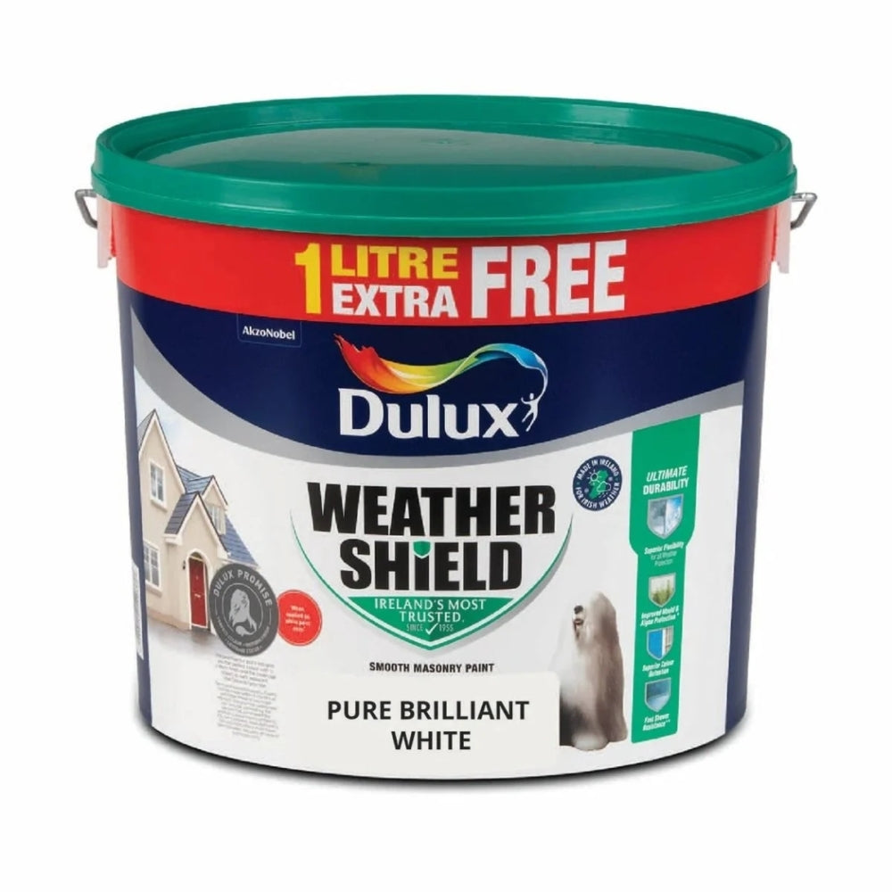 Dulux Weathershield Brilliant White 11L