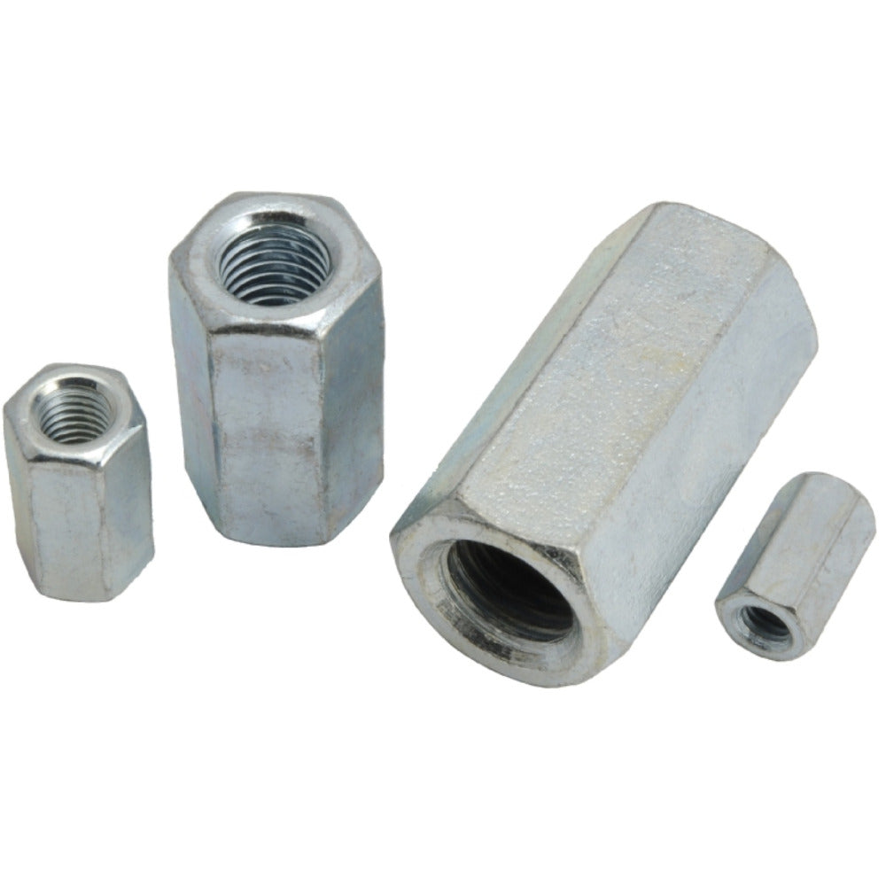 Tucks - M8 Rod Connector Zinc Plated DIN6334 (Box100)
