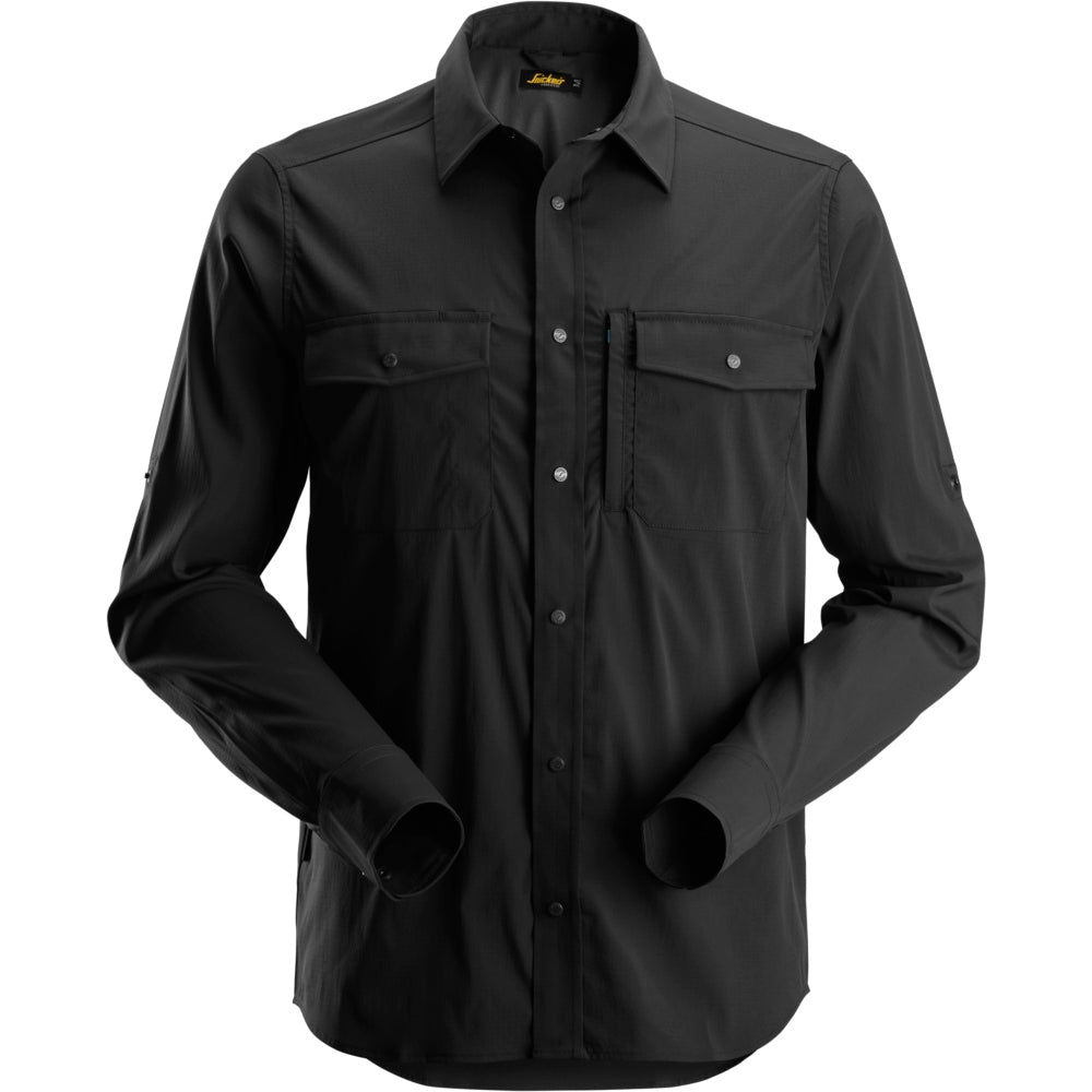 Snickers - LiteWork, Wicking Long Sleeve Shirt - Black