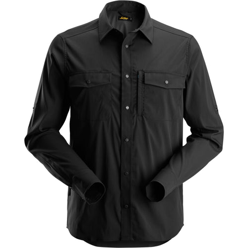 Snickers - LiteWork, Wicking Long Sleeve Shirt - Black