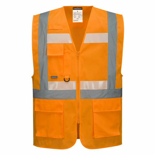 Portwest  - Glowtex Ezee Zip Executive Vest - Orange
