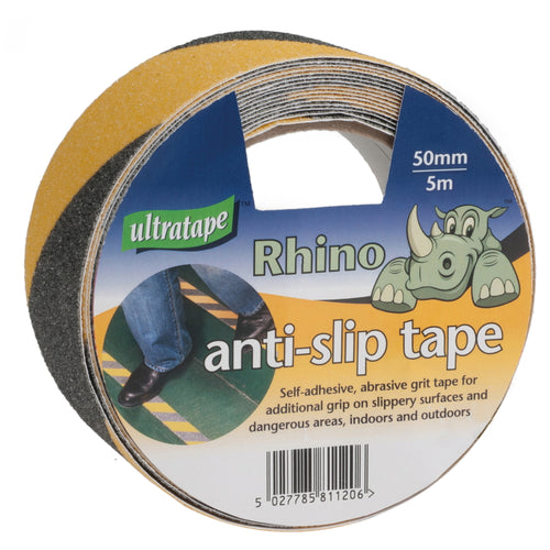 Anti-Slip Tape Black & Yellow 50mm x 5m