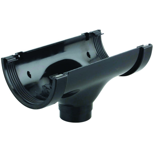 Rainwater SuperLine OsRSu PVC-U Running Outlet Black 125mm