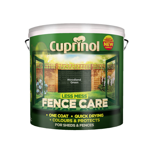 Cuprinol Less Mess Fence Care Woodland Green 9L