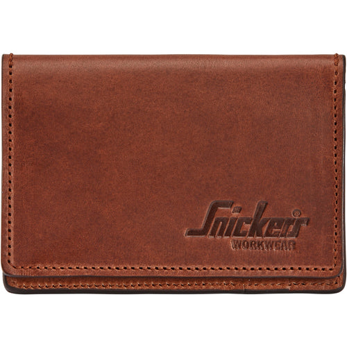 Snickers - Leather Card Holder 10pcs - Chocolate brown