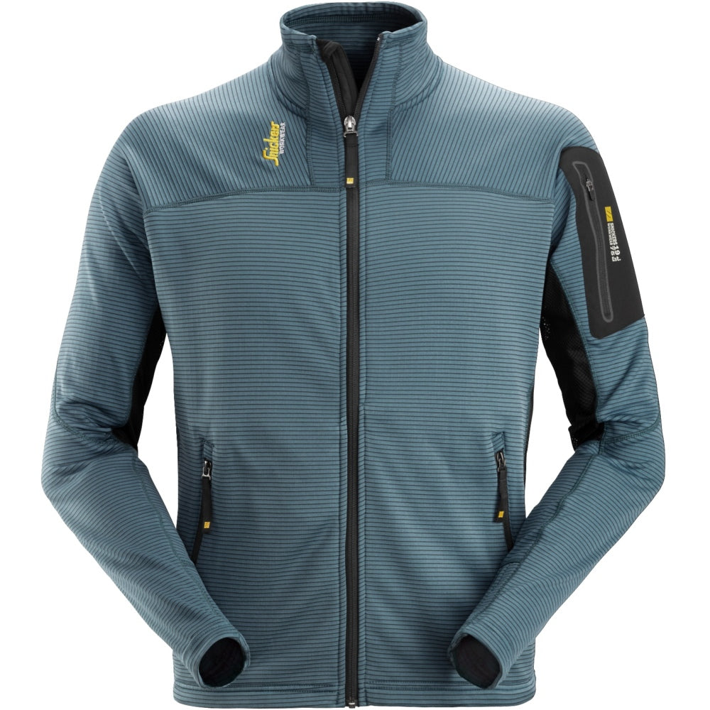 Snickers - Body Mapping Micro Fleece Jacket - Petrol/Black