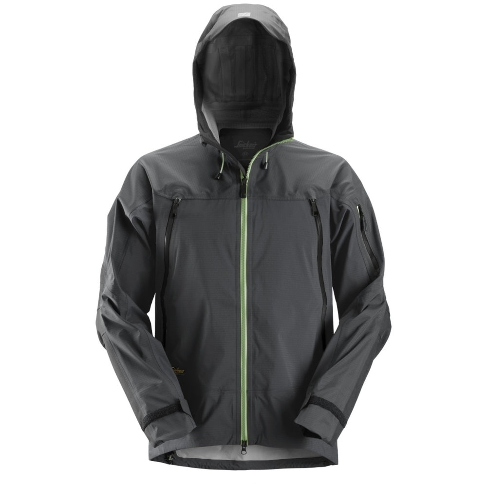 Snickers - FlexiWork, Stretch Waterproof Shell Jacket - Steel grey\\Black