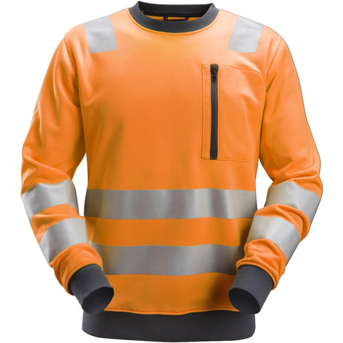 Snickers - High-Vis Class 2/3, Sweatshirt - High vis orange