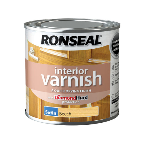 Ronseal Interior Varnish Beech Satin 250ml