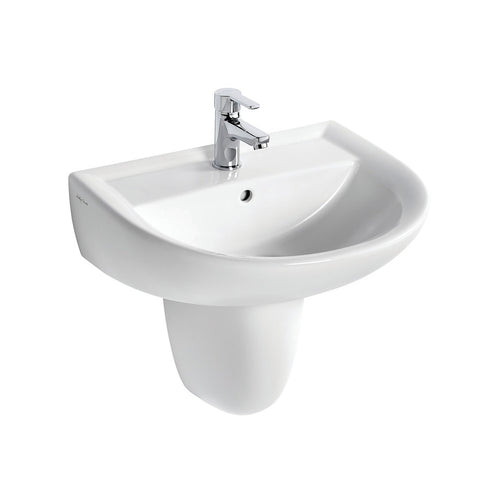 Sandringham 21 washbasin 55cm, 1 taphole, with overflow no chainstay hole