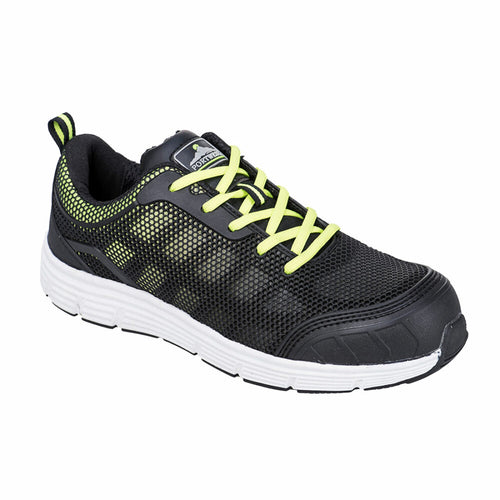 Steelite Tove Trainer  S1P - Black/Green