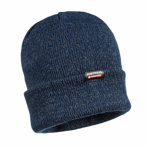Portwest - Reflective Knit Hat, Insulatex Lined - Navy