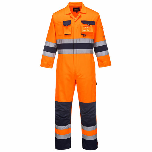 Portwest  - Nantes Hi-Vis Coverall - Orange/Navy
