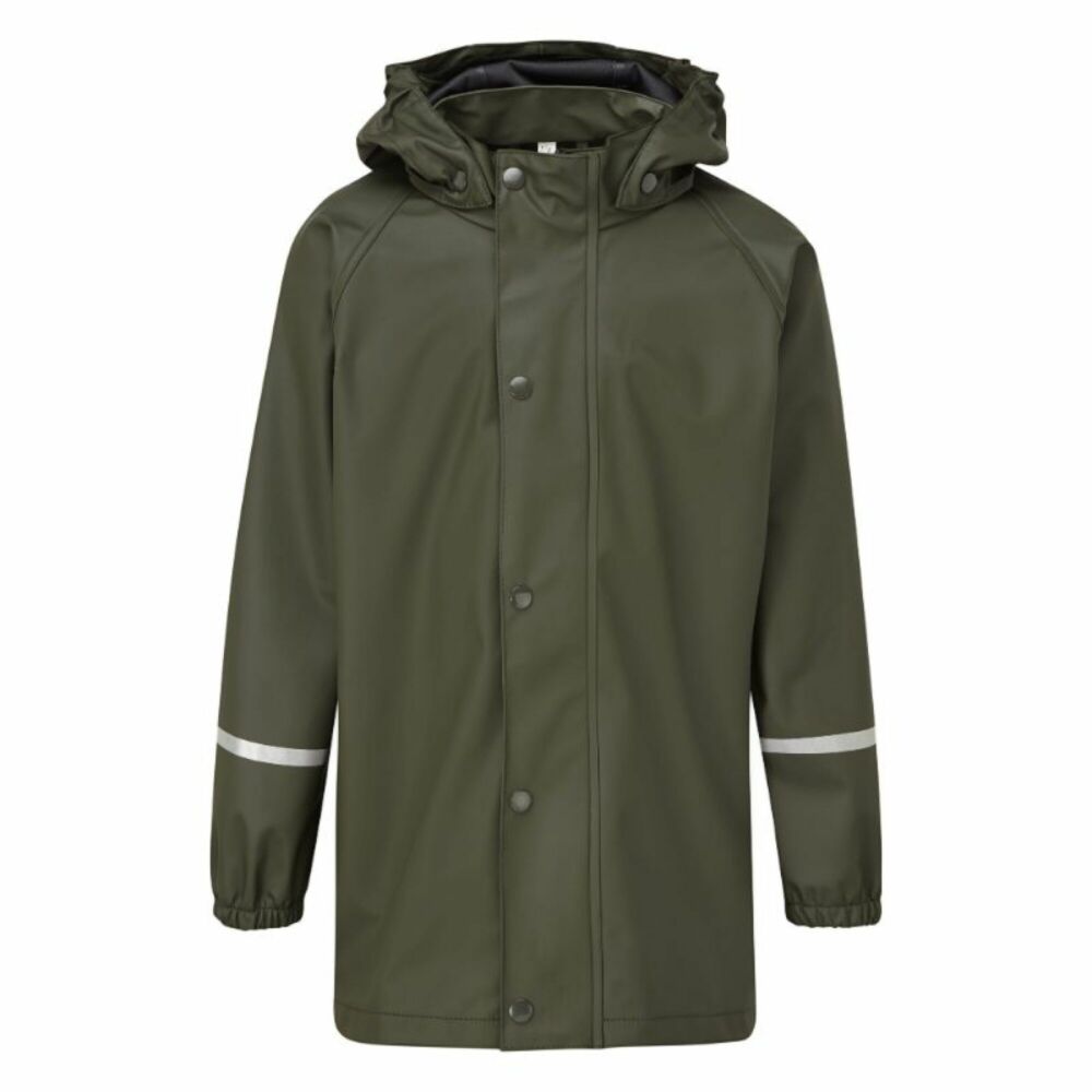 Fort Kids Splashflex PU Waterproof Jacket Olive Green - Age 5-6 Years