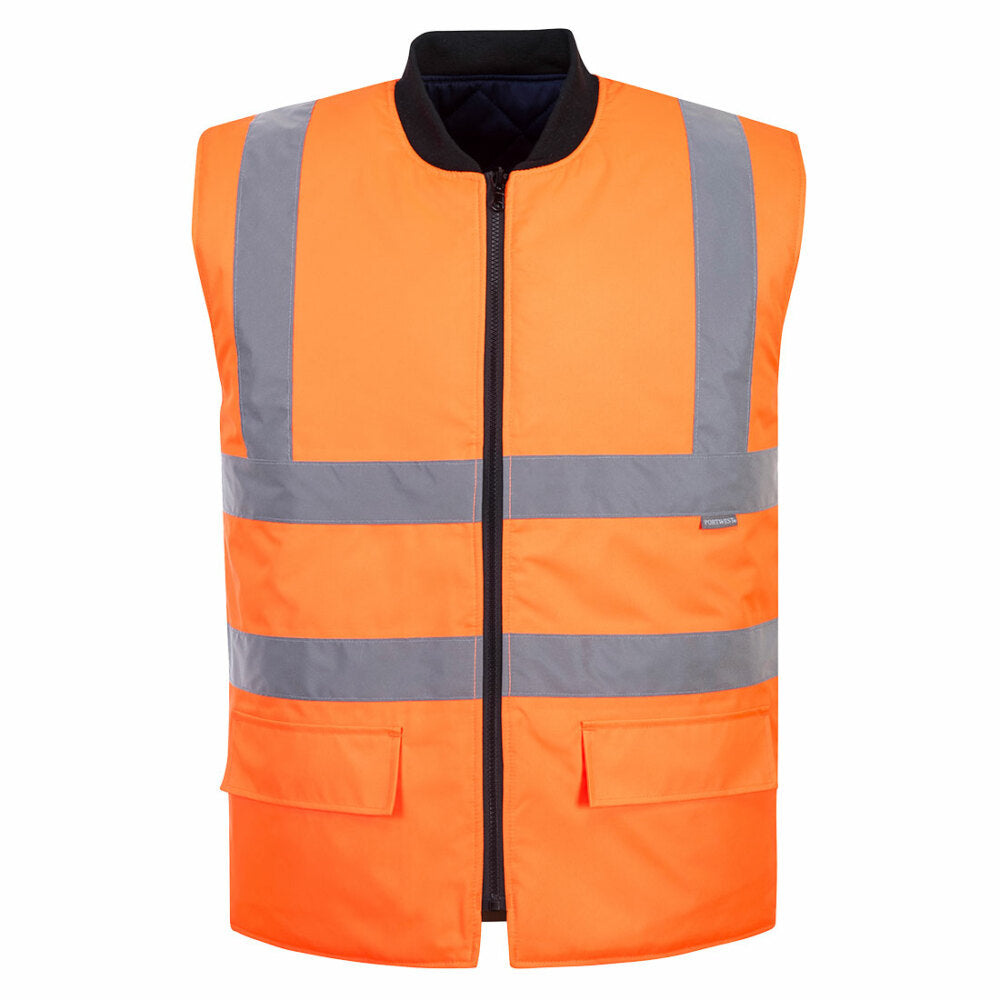 Portwest  - Hi-Vis Reversible Bodywarmer - Orange