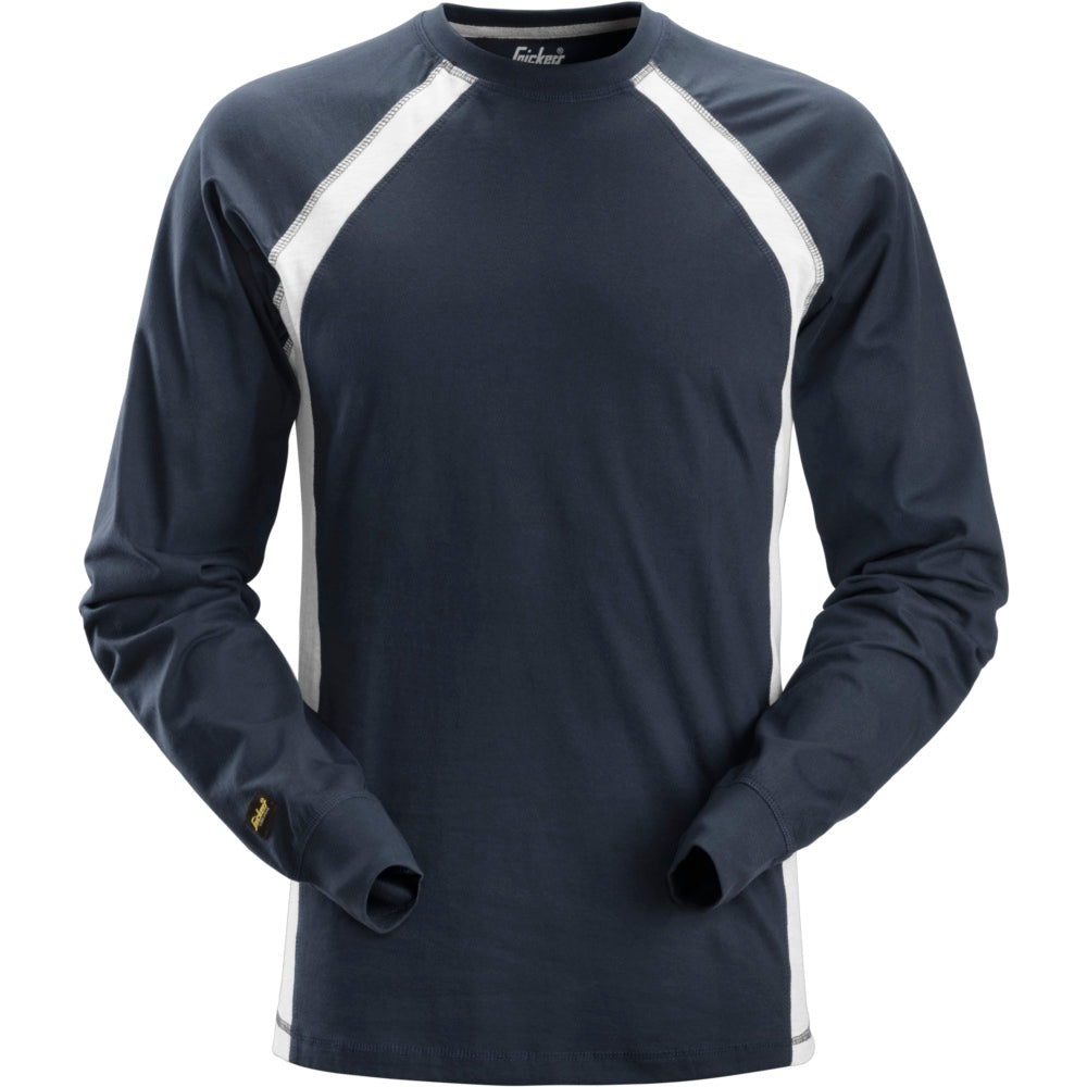 Snickers - Long Sleeve T-Shirt - Navy\\Ash grey