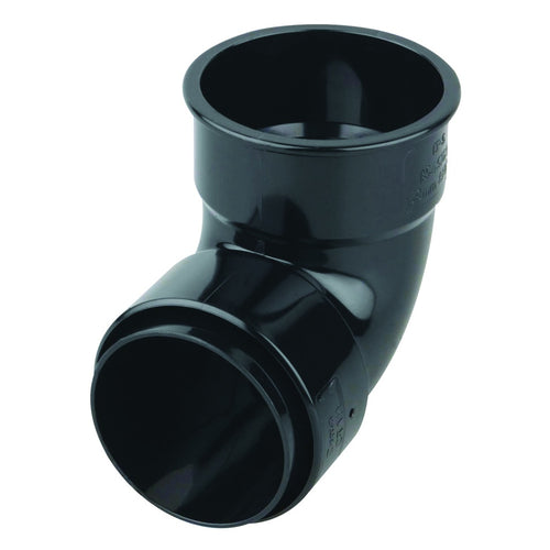 Rainwater RoundLine OsRRL PVC-U Bend 90° Black 68mm