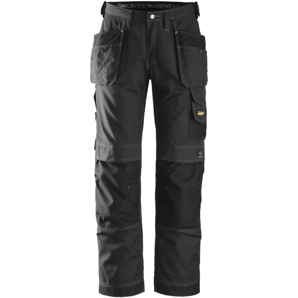 Snickers - Craftsmen Holster Pockets Trousers, Rip-Stop - Black\\Black