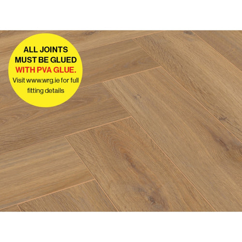 Herringbone Pisa Oak Laminate Flooring AC4 8mm