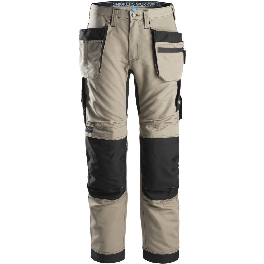 Snickers - LiteWork, 37.5® Work Trousers+ Holster Pockets - Khaki\\Black
