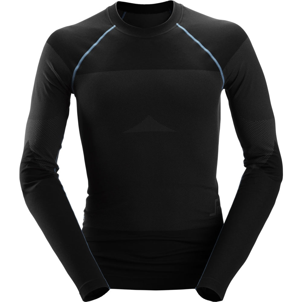 Snickers - LiteWork, Seamless 37.5® Long Sleeve shirt - Black