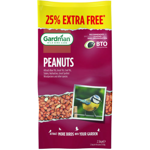 Gardman Peanuts 2kg + 25% Extra Free