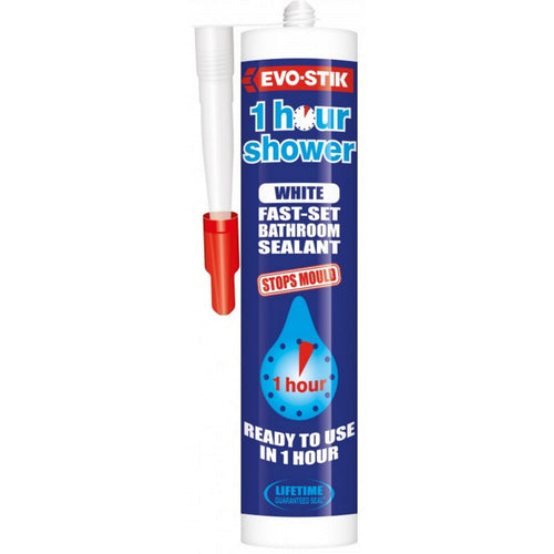Evo Stik 1 Hour Shower Sealant White 310ml