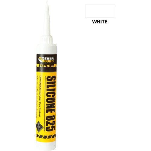 Everbuild Tecnic Silicone 825 White - 380ml