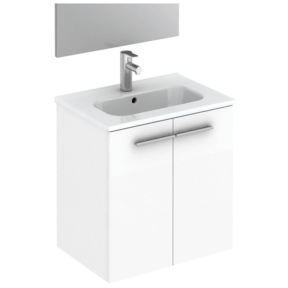 Paris Wall Hung 2 Door Vanity Unit Gloss White - 500mm