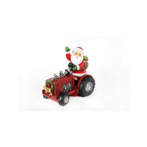 Jingles - Santa on Tractor - 28cm