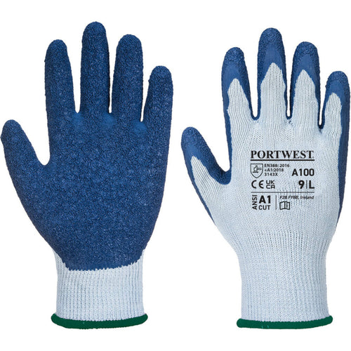 Portwest - Grip Glove - Latex - Grey/Blue