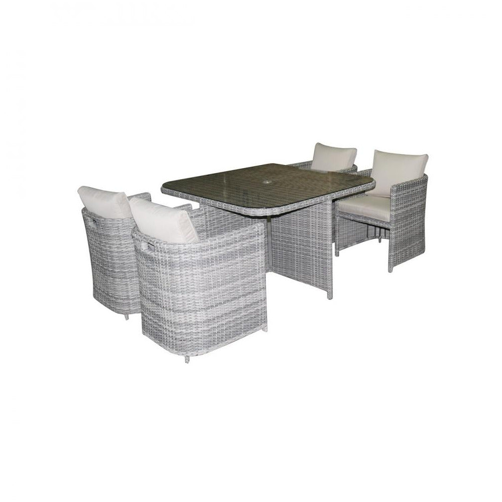 Capri 4 Seater Rattan Cube Set