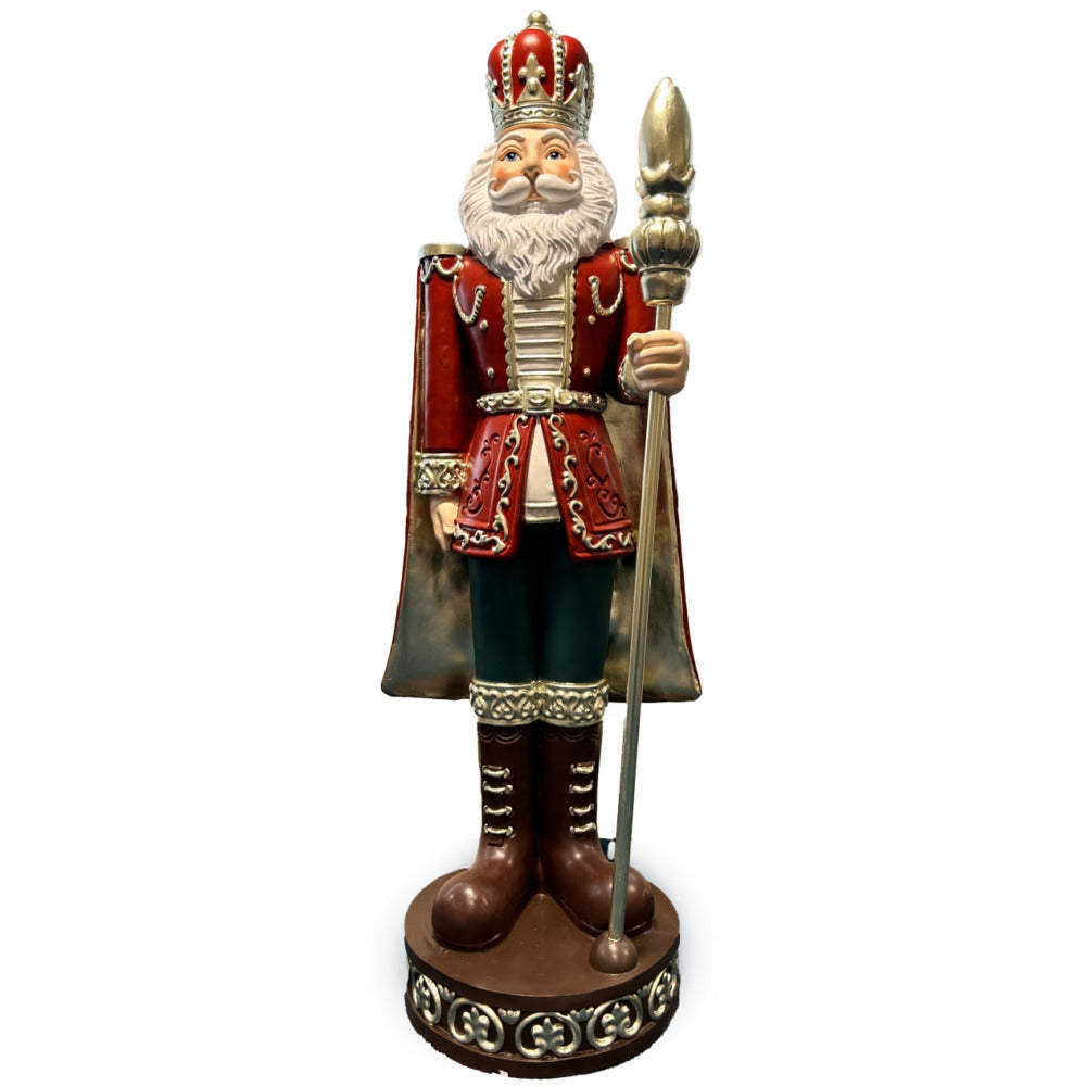 LED-Lit Nutcracker With Sceptre - 180cm