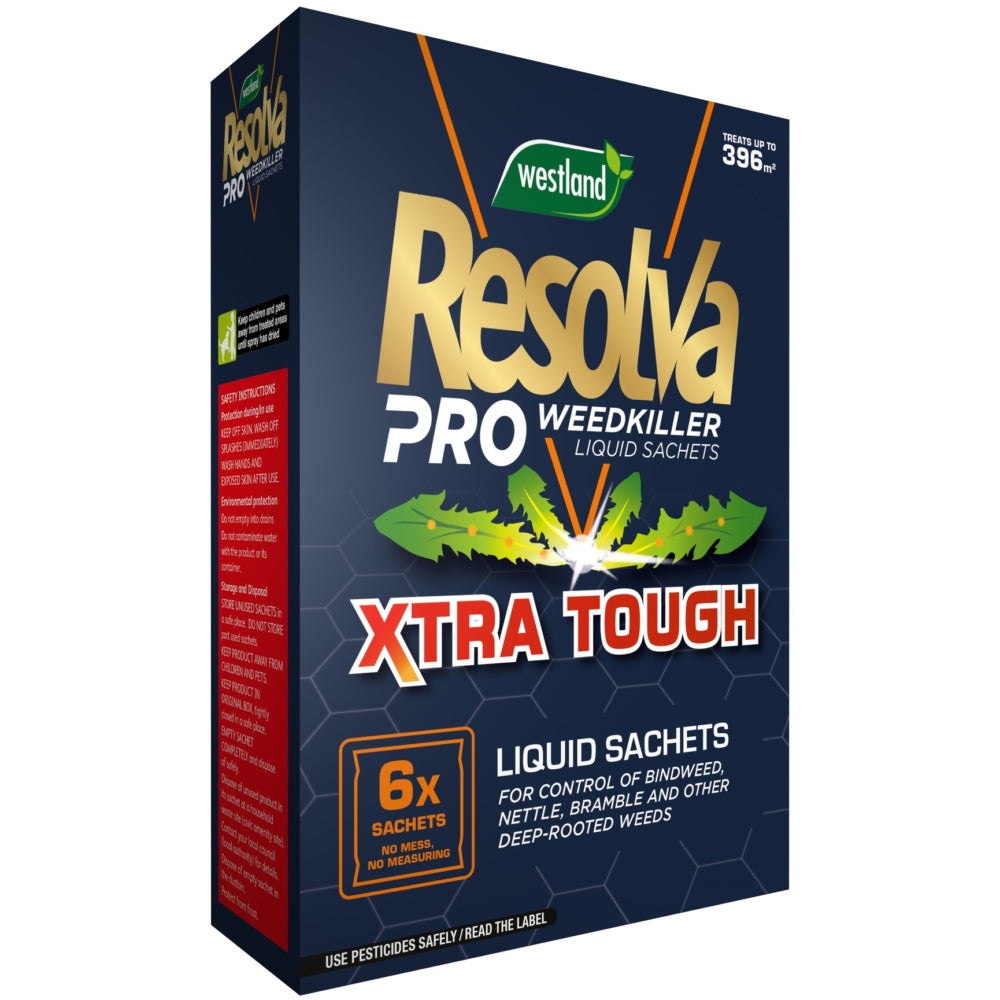 Resolva Pro Xtra Tough Weedkiller Liquid Sachets 6x 100ml