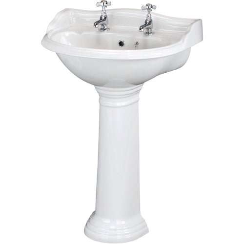 Adare 60cm Washbasin 2 Taphole