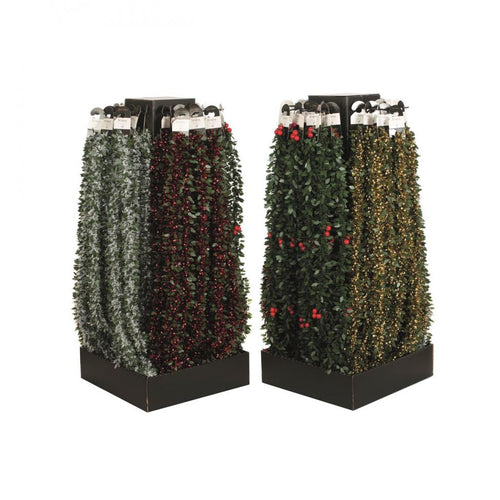 Festive - Assorted Die Cut Natural Holly Tinsel