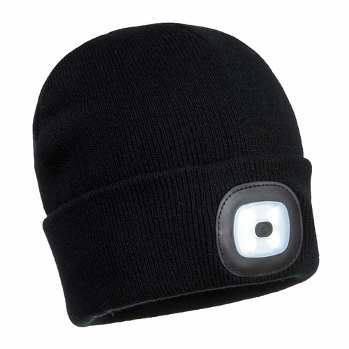 Portwest - Junior Beanie LED Head Light  - Black