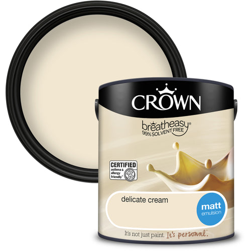 Crown Matt Emulsion Delicate Cream 2.5L