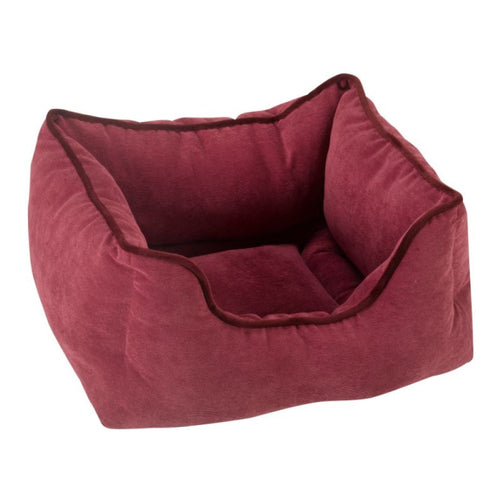 Zoon - TuffEarth Recycled Chenille Square Bed - Mulberry - S