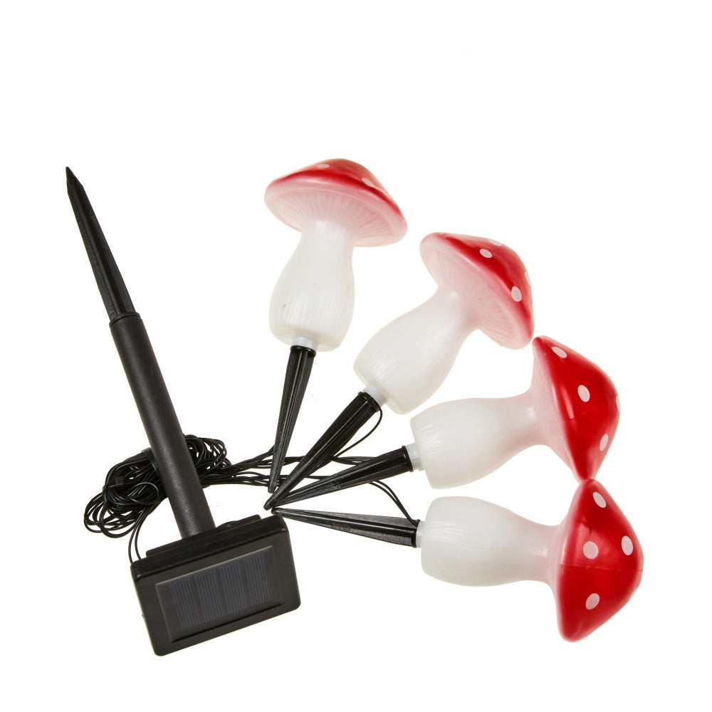 Smart Garden Smart Solar 4 Fairy Mushroom Stake Lights 