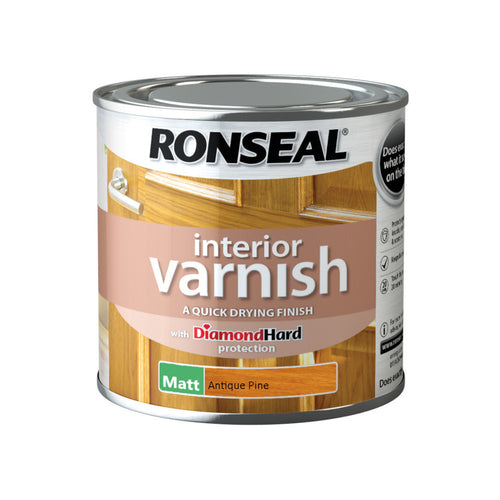 Ronseal Interior Varnish Antique Pine Matt 250ml
