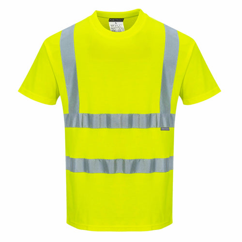 Portwest  - Cotton Comfort Short Sleeve T-Shirt - Yellow