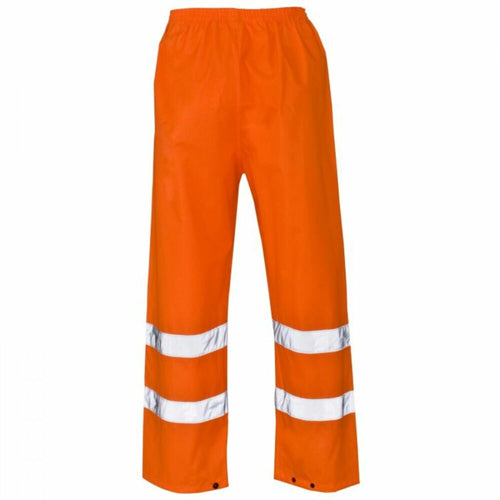Hi-Vis Reflective Waterproof Trouser Orange - M