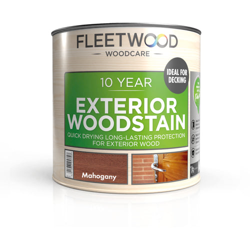 Fleetwood 10 Year Exterior Woodstain Mahogany 1L