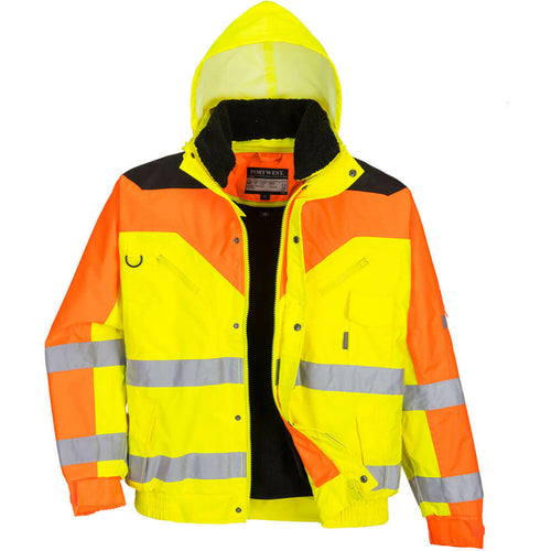 Portwest  - Contrast Plus Bomber Jacket - Yellow