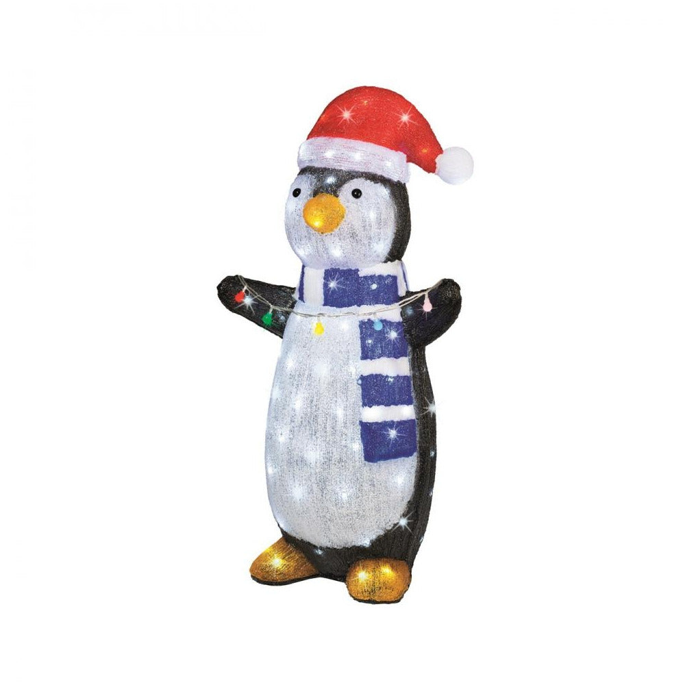 Kaemingk B.V - LED Acrylic Penguin - 85cm - Multi-Coloured