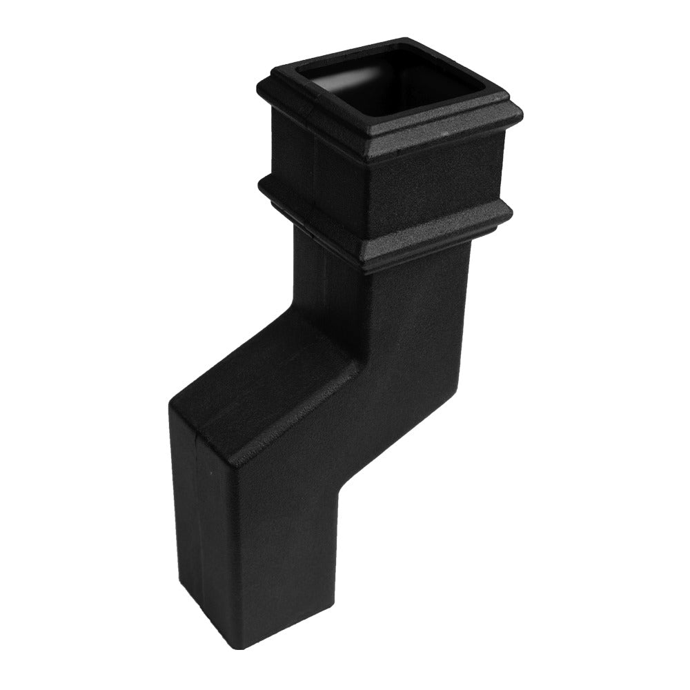 Brett Martin - 65mm Square Cast Iron Style Offset 75mm Chartwell Green